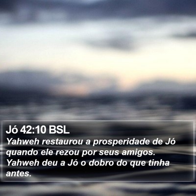 Jó 42:10 BSL Bible Verse Image