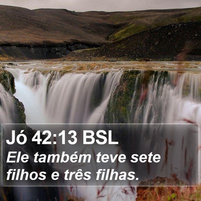 Jó 42:13 BSL Bible Verse Image