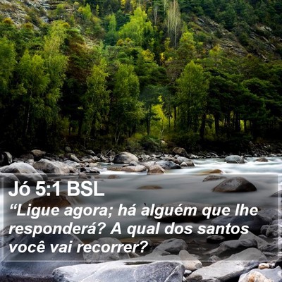 Jó 5:1 BSL Bible Verse Image