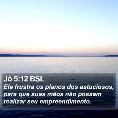 Jó 5:12 BSL Bible Verse Image
