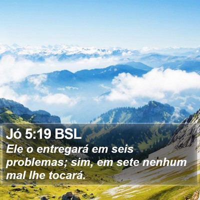 Jó 5:19 BSL Bible Verse Image