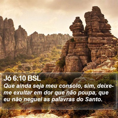 Jó 6:10 BSL Bible Verse Image