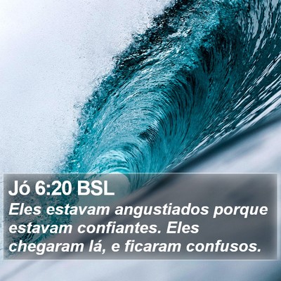 Jó 6:20 BSL Bible Verse Image