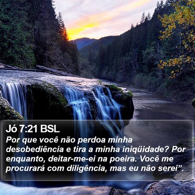 Jó 7:21 BSL Bible Verse Image