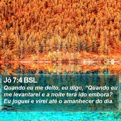 Jó 7:4 BSL Bible Verse Image