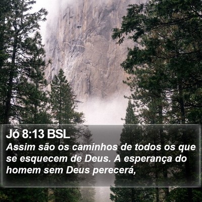 Jó 8:13 BSL Bible Verse Image