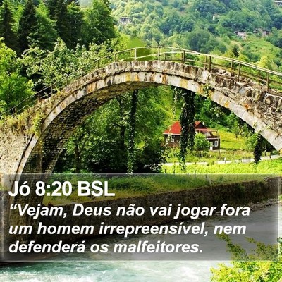 Jó 8:20 BSL Bible Verse Image