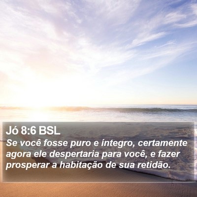 Jó 8:6 BSL Bible Verse Image