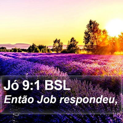 Jó 9:1 BSL Bible Verse Image