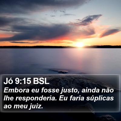 Jó 9:15 BSL Bible Verse Image