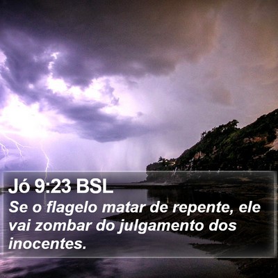 Jó 9:23 BSL Bible Verse Image