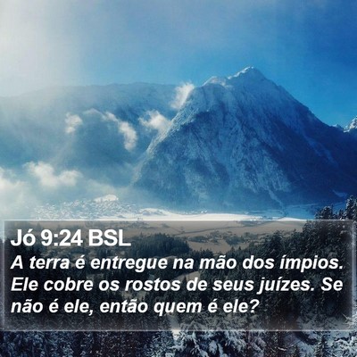 Jó 9:24 BSL Bible Verse Image