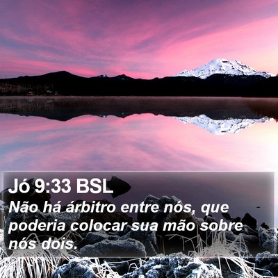 Jó 9:33 BSL Bible Verse Image
