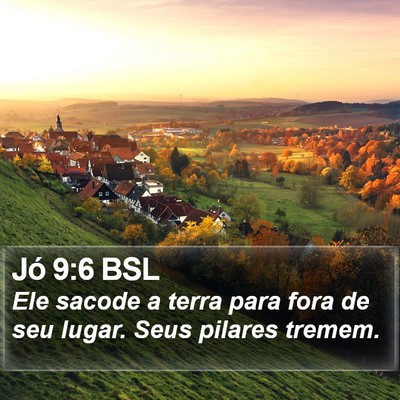 Jó 9:6 BSL Bible Verse Image