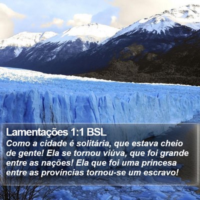 Lamentações 1:1 BSL Bible Verse Image