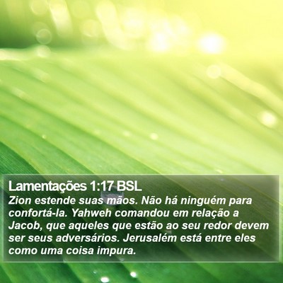 Lamentações 1:17 BSL Bible Verse Image