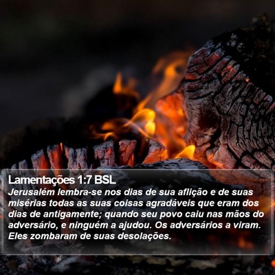 Lamentações 1:7 BSL Bible Verse Image