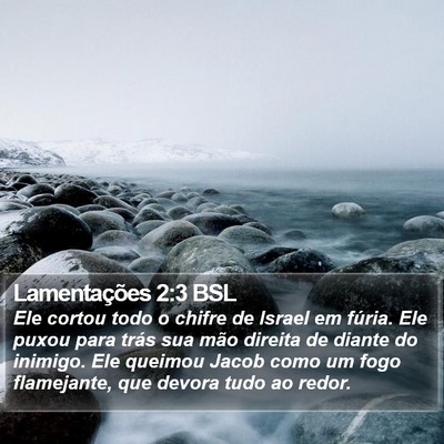 Lamentações 2:3 BSL Bible Verse Image