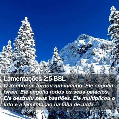 Lamentações 2:5 BSL Bible Verse Image