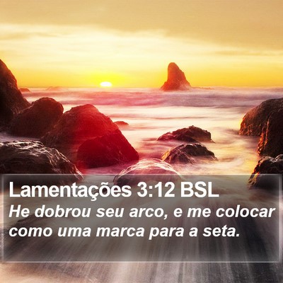 Lamentações 3:12 BSL Bible Verse Image
