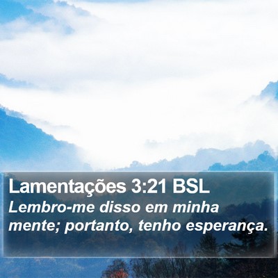 Lamentações 3:21 BSL Bible Verse Image
