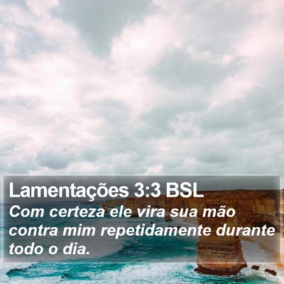 Lamentações 3:3 BSL Bible Verse Image