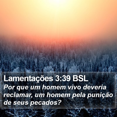 Lamentações 3:39 BSL Bible Verse Image