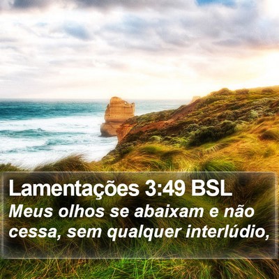 Lamentações 3:49 BSL Bible Verse Image