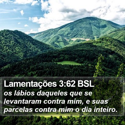 Lamentações 3:62 BSL Bible Verse Image