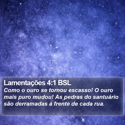 Lamentações 4:1 BSL Bible Verse Image