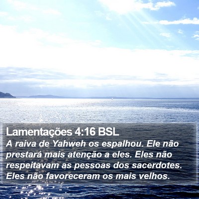 Lamentações 4:16 BSL Bible Verse Image