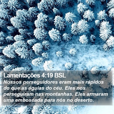 Lamentações 4:19 BSL Bible Verse Image