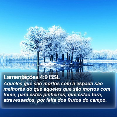 Lamentações 4:9 BSL Bible Verse Image