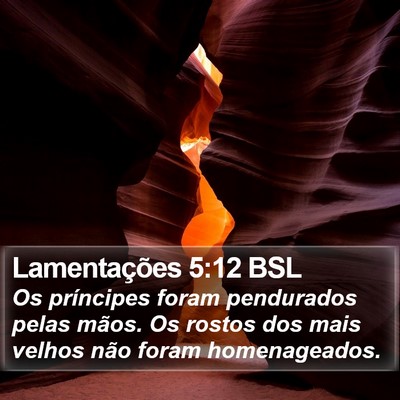 Lamentações 5:12 BSL Bible Verse Image