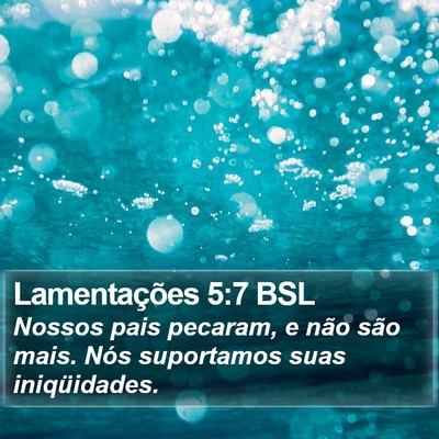 Lamentações 5:7 BSL Bible Verse Image