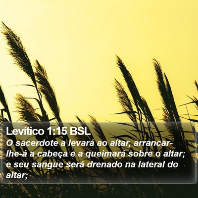 Levítico 1:15 BSL Bible Verse Image