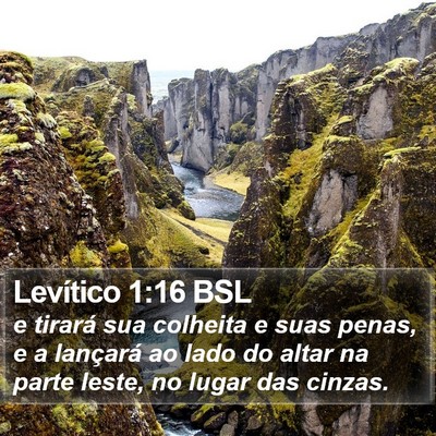 Levítico 1:16 BSL Bible Verse Image