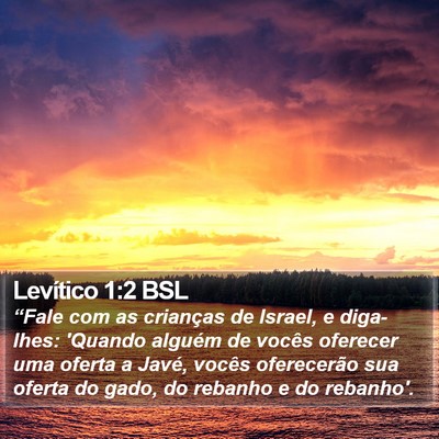 Levítico 1:2 BSL Bible Verse Image
