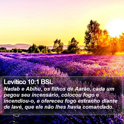 Levítico 10:1 BSL Bible Verse Image