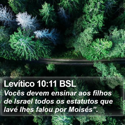 Levítico 10:11 BSL Bible Verse Image