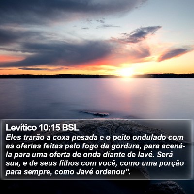 Levítico 10:15 BSL Bible Verse Image
