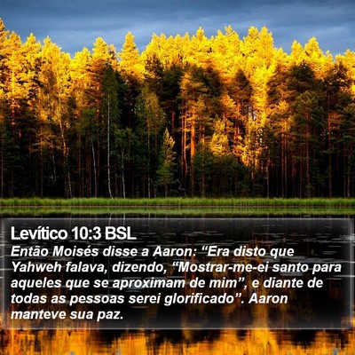 Levítico 10:3 BSL Bible Verse Image
