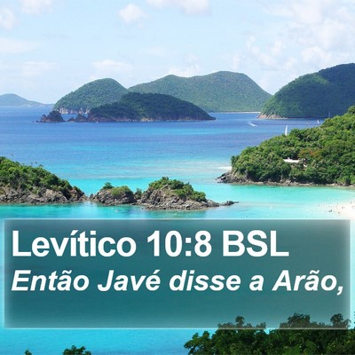 Levítico 10:8 BSL Bible Verse Image