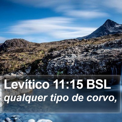 Levítico 11:15 BSL Bible Verse Image