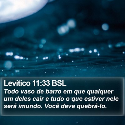 Levítico 11:33 BSL Bible Verse Image