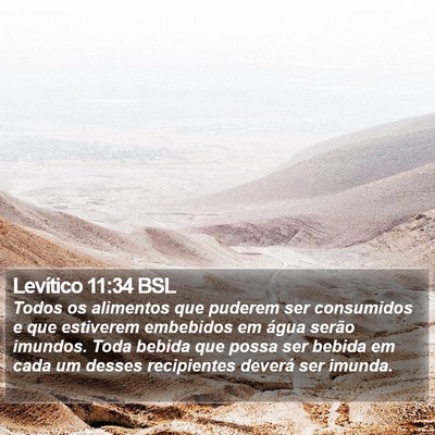 Levítico 11:34 BSL Bible Verse Image
