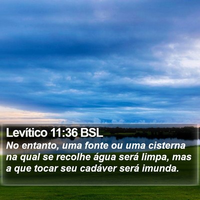 Levítico 11:36 BSL Bible Verse Image