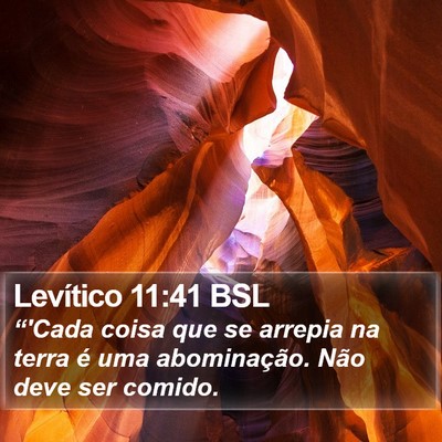 Levítico 11:41 BSL Bible Verse Image