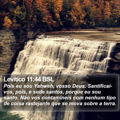 Levítico 11:44 BSL Bible Verse Image