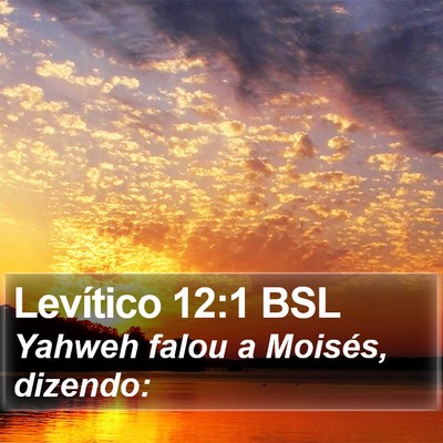 Levítico 12:1 BSL Bible Verse Image